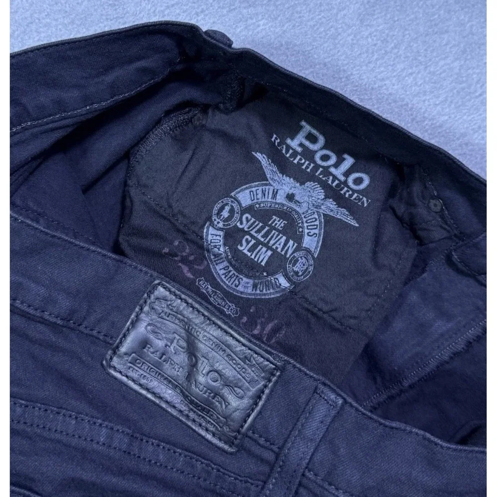 Polo Ralph Lauren Jeans Mens 32x30 Sullivan Slim Straight Black Normcore USA